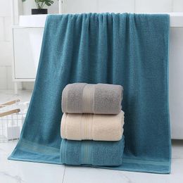 Towel 70x140cm Thick Embroidery Pure Cotton Absorbent Bath Adult Male And Female Couple Fitness Swimming Beach El Home