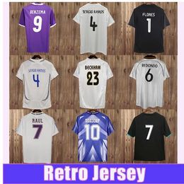 98 99 01 RAUL Mens Retro Soccer Jerseys RonAldO ALONSO SEEDORF ZIDANE CANNAVARO R.CARLOS KAKA' SERGIO RAMOS Home Away Goalkeeper Football Shirt Uniforms 16 17