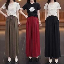 Women's trouser skirt solid color high-waisted ,size from xl to 5xl ,there are five colors ,terylene material and all-match in spring and summer.
