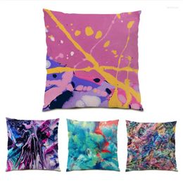 Pillow Protection Office Throw Velvet Multicolor Abstract Durable Chair 18 Inches Tassels Artistic European Cover E1255