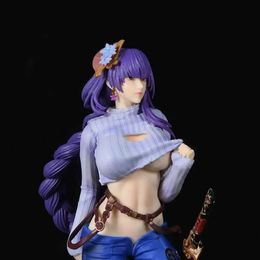 Action Toy Figures 31cm Anime Genshin Impact Raiden Ei Girl Image Mihoyo PVC Action Character Toy Game Adult Creator Series Model Doll Toy Gifts Y240515