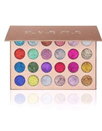Shadow Hot Sale New Cleof Cosmetics Super Glitter Eyeshadow Palette 24 Colours Waterproof Pressed Eye Shadow Powder For Christmas Makeup F
