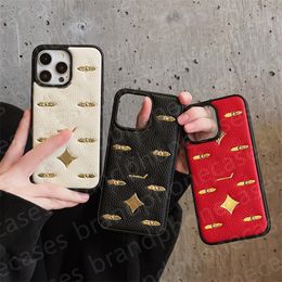 Luxury Phone Case Designer iPhone Case for iPhone 15 Pro Max 14 Pro Max 13 Pro 12 11 Case Fashion PU Leather Hot Stamping Shockproof Phonecase Cover