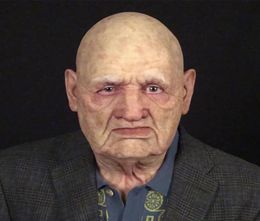 An Scary Coslpy Halloween Full Head Latex Funny Supersoft Old Man Adult Mask Creepy Party Real Masks3775495