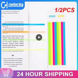 1/2PCS Colour Stickers Transparent Fluorescent Index Tabs Flags Stationery Children Gifts School Office Supplies