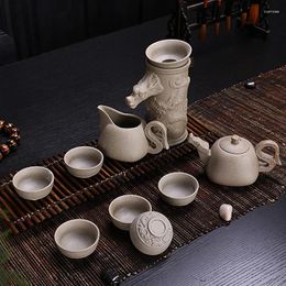 Teaware Sets 2024 Rough Pottery Tea Set Of Purple Sand Ice Celadon Ceramic Teapot Cup Gift Special Offer