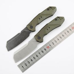 New KS7850 Launch 14 AUTO Folding knife CPM154 Stone Wash Tanto Blade CNC G10 Handle EDC Pocket Tactical Knives With Retail Box