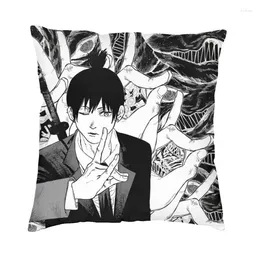 Pillow Fashion Chainsaw Man Throw Cover Home Decorative Custom Aki Anime Manga 40x40 Pillowcover For Living Room