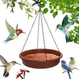 Other Bird Supplies Feeder Metal Bath With Capacity Weather-resistant Design Easy To Instal Hanging Birdbath Bowl For Outdoor