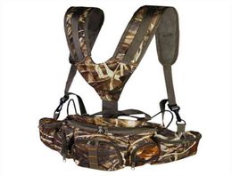 Outdoor Camouflage Badlands Flannelette Hunting Pack Daypack Fanny Taillenbeutel mit doppelter Schulter W2202257452866