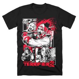 Men's T-Shirts Terrifier T-shirt Horror Movie Hallown Merch Black T Women Men Crewneck Short Slve Strtwear 3D Clothes T240515