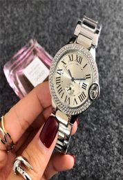 Montre De Luxe Brand Fashion Simple Digital WristWatch Ladies Dress Diamond Watch Luxury Women Watches Silver Bracelet Clock Wrist1425496