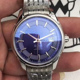 Mechanical Watch Lao Jia Die Fei Blue Face Steel Belt Automatic DF001 Machine