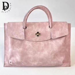 Luxury Design Fashion Woman Laptop Bag PU Leather Business Office Lady Briefcase Vintage Student Large Capacity Daily Tote Bag 240515