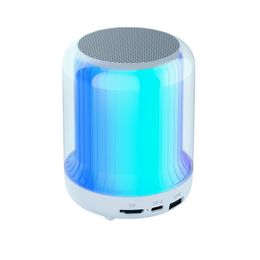 New wireless small speaker, subwoofer, mini Bluetooth speaker, colorful atmosphere, night light, outdoor card insertion sound system