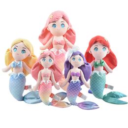 Kawaii Items 12 Inch Mermaid Stuffed Plush Toys Mermaid Dolls for Kids Toys Set DIY Girls Games Children's Day Christmas Birthday Gift.