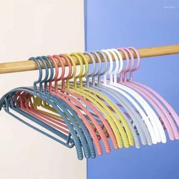 Hangers 10pcs Non-slip Clothes Hanger Wide Shoulder Windproof Semicircle Coat Hanging Organizer Plastic