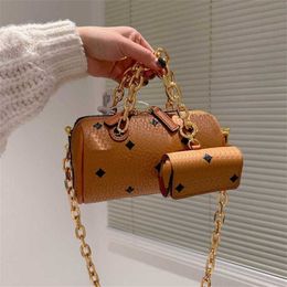 Hip Thick Chain Designer Bag With Wallet MM Women Shoulder Bags Luxurys Handbags Designers Crossbody Bag Lady Letters Print Pillow Bags Purse 230116