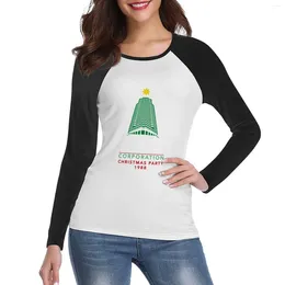 Women's Polos Nakatomi Corporation Christmas Party Tower Long Sleeve T-Shirt Sports Fan T-shirts Plus Size T Shirts Workout For Women