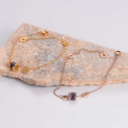 Couple's exclusive bracelet for showing love Style Purple Roman Bracelets for Women with Original logo bvlgrily