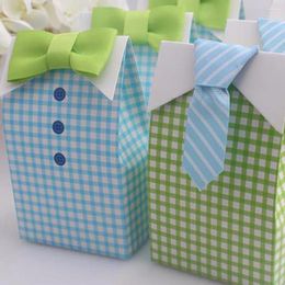 Gift Wrap 200pcs Gentalman Bow Tie Birthday Boy Baby Shower Favour Candy Treat Bag Wedding Favours Box