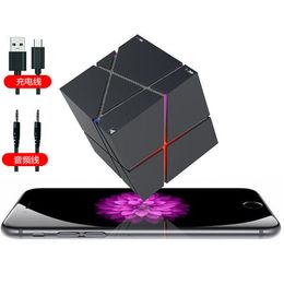 Magic Cube Bluetooth Speaker Creative Colourful Light Subwoofer Mini Wireless Card Bluetooth Mini Audio Gift