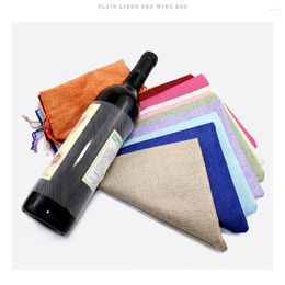 Gift Wrap Wine Storage Bag Beverage Party Gifts Organiser Linen Pouch Restaurant