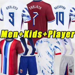 Haaland 24 25 Norwaies Soccer Jerseys 2024 2025 noruega ODEGAARD Berge King camisetas de futbol national team Football Uniforms FULL SET KIT SOCKS fans player