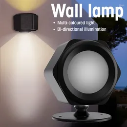 Wall Lamp LED Room Decoration 3000mAh Battery USB Charging RGB Colour Dimming Modern Minimalist Style Entrance Lighting