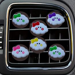 Interior Decorations Cloud Two Cartoon Car Air Vent Clip Outlet Per Clips Conditioner Freshener Conditioning Drop Delivery Otyvg