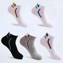 Men's Socks 10 Pieces 5 Pairs/lot Mesh Breathable Ankle Summer Cotton Sports Absorb Sweat Set Meias Casual Short For Men