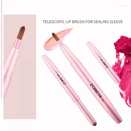 Makeup Brushes Z"oreya Brush Fibre Hair Single Pink Portable Retractable Lip Lipstick