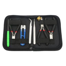 Jewellery 8pcs/set Jewellery Making Tool Kits Pliers Set with Round Nose Plier Side Cutting Pliers Wire Cutter Scissor Beading Tweezers