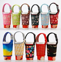 Submersible Material Cup holder portable Bottle Storage Holder Milk Tea Coffee Hand Drink Cloth Cover Anti Scald drinking holder F5348573