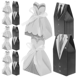 Gift Wrap Wedding Box Candy Boxes Favor Paper Shaped Container Treat Decoration Party Gifts Bridal Case Tuxedo Shower Chocolate