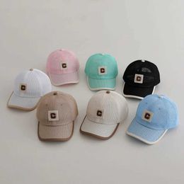 Caps Hats Summer Baby Baseball Hats Letter C Pattern Thin Breathable Sun Hat Kids Boys Girls Mesh Hats Children Beach Caps Y240514