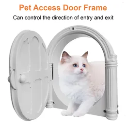 Cat Carriers Interior Wall Mount Door Large No-Flap Pet Privacy Can Control Entry And Exit For Kitten Puppy Accessories