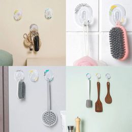 Hooks Bathroom Accessories Transparent Wall Hook Strong Self Adhesive Door Hangers Suction Heavy Load Rack Cup Sucker