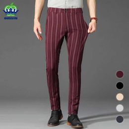 Men's Pants OUSSYU Classic Brand Mens Suit Pants High-end Business Wedding Groom Dress Suits Trousers Men Black Red Grey Navy Blue 30-38 Y240514