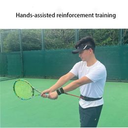 Tennis Strength Belt Front Hand Back Resistance Strength Trainer Elastic Belt Assisted Explosive Correction Action Swinging Service 240509