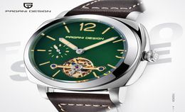 PAGANI DESIGN Brand Fashion Mechanical Green Men Wristwatch Top Luxury Automatic Watches For Men Tourbillon Relogio Masculino5705047