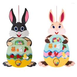 Party Decoration DIY Easter Felt Set With Detachable Ornaments Pendant Wall Hanging Crafts