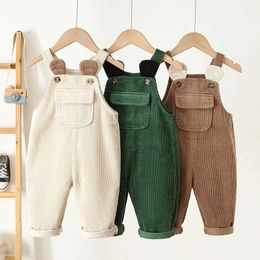 Overalls Baby coat boys girls pants baby cotton jumpsuit casual spring toddler coat girls casual crown Trousers New d240515