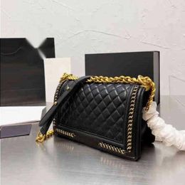 10A Fashion Classic Bags Fashion Phone Leather Square Crossbody 211211 Mobile Women's Chain Luxury Flap High Quality Real Wallet B Nwwn