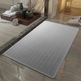 Bath Mats Bathroom Doormats Modern Simple Style Carpet PVC Natural Rubber Suction Cup Eco-friendly Rug Double-sided Non-slip Flushable Mat