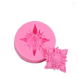 Baking Moulds 1PC Gemstone Pendant Shape 3D Silicone Mould Jelly Cake Decorations Pattern DIY Kitchen Pastry Tool LB 493