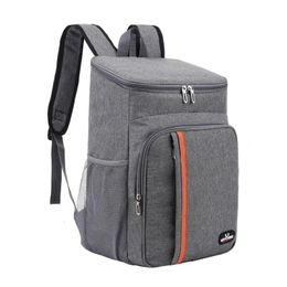 Thermal Backpack Waterproof Thickened Cooler Bag 20L Large Insulated Food Grade PEVA Family School Picnic Refrigerator Lunch Bag 240430