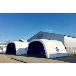 8x5x3.5mH (26.2x16.4x11.5ft) Inflatable Advertising Tent event stage cover Inflatables Channel Aisle with Air Blower for Exhibition Trade Show Business Rent001