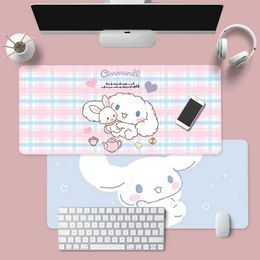 Mouse Pads Wrist Rests Cinnamon Mouse Mat Animation Kawaii Large Game Mat Kuromi Mouse Mat Game Machine Stitching Desktop Mat XXL for PC Keyboard and Mouse Carpet J240