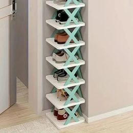 Shoes Racks Storage Organiser Detachable Shoe Saves Family Household Rack Multi Layer Simple Shelf Colour Cabinet 240513